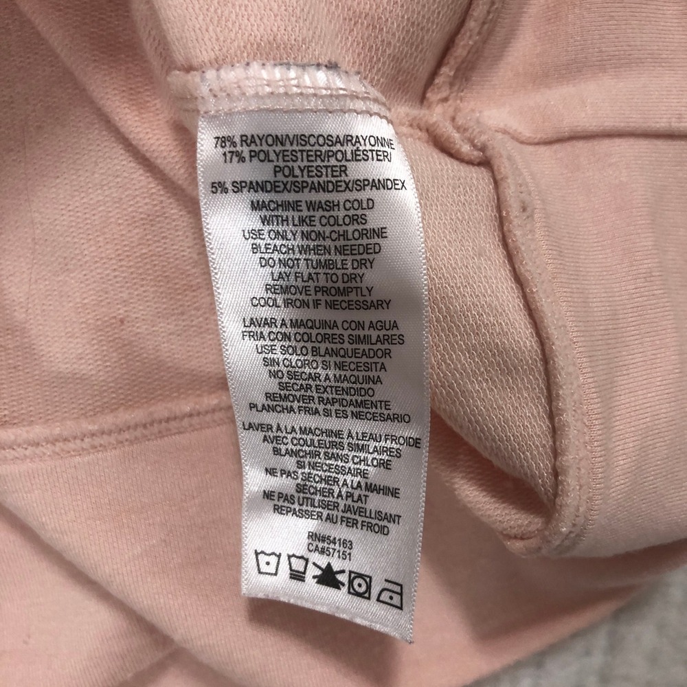 Tommy Hilfiger Sport Womens Pink Cowl Neck Pullover Sweatshirt L Long Sleeve - Picture 6 of 9